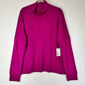Sonoma XXL Dark Pink Long Sleeve Drop Shoulder Tunic Sweater New With Tags